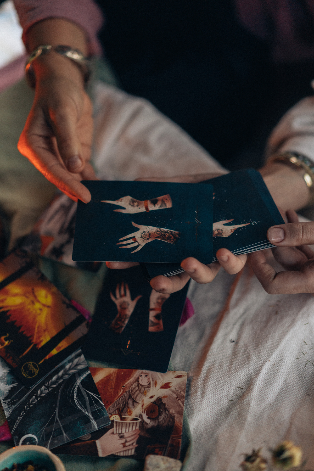 Woman Reading Tarot Cards